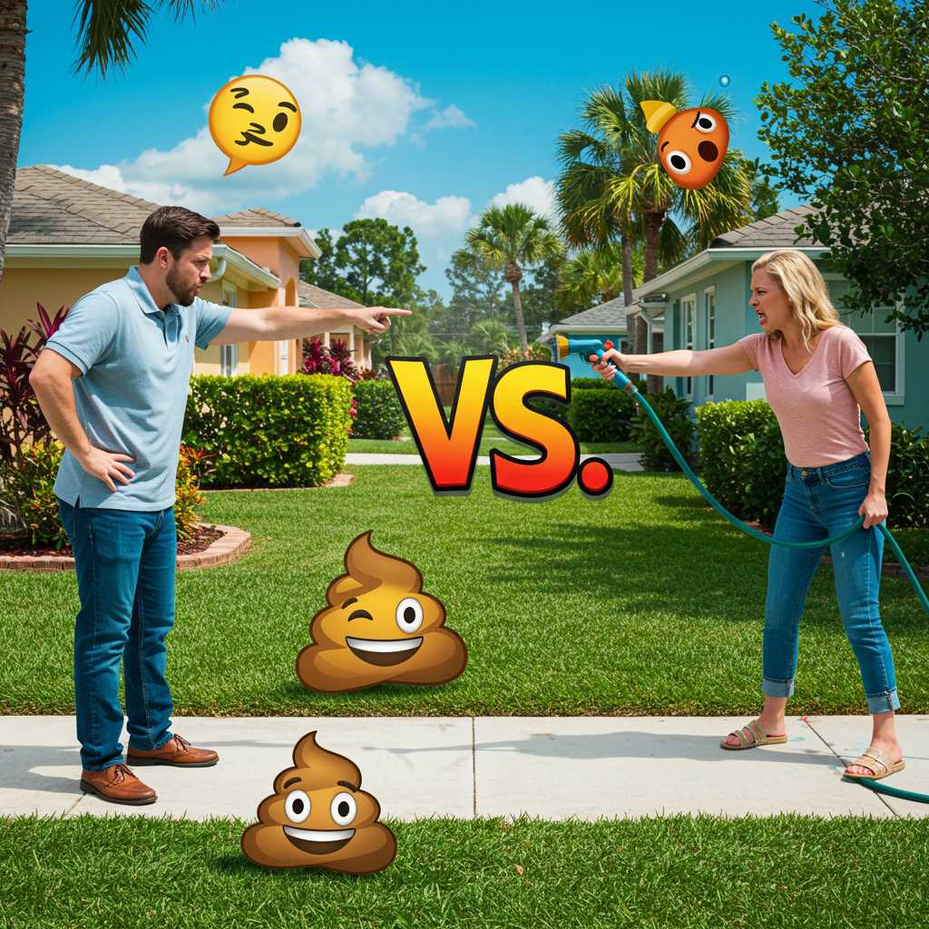 La guerra del césped: de caca de perro a pistola en la sien