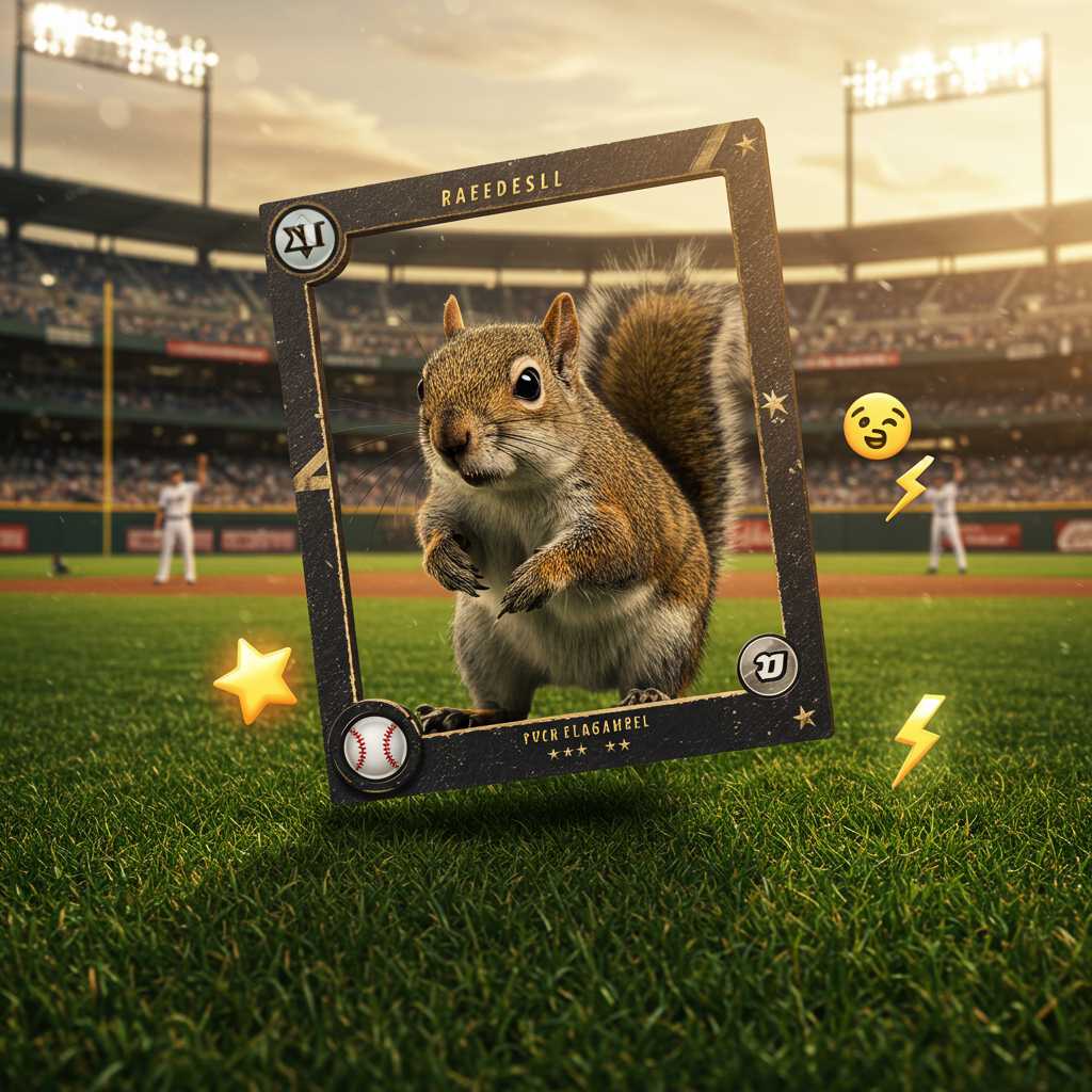 El fichaje más inesperado de los Yankees: una ardilla con cromo oficial