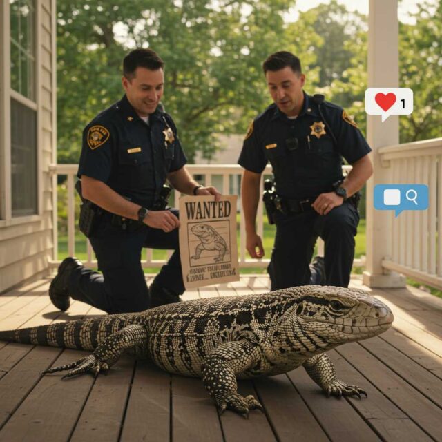 Un lagarto fugitivo de un metro moviliza a la policía en Maine