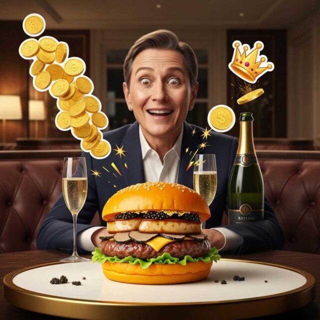 El capricho de once mil dólares: la hamburguesa más exclusiva del planeta