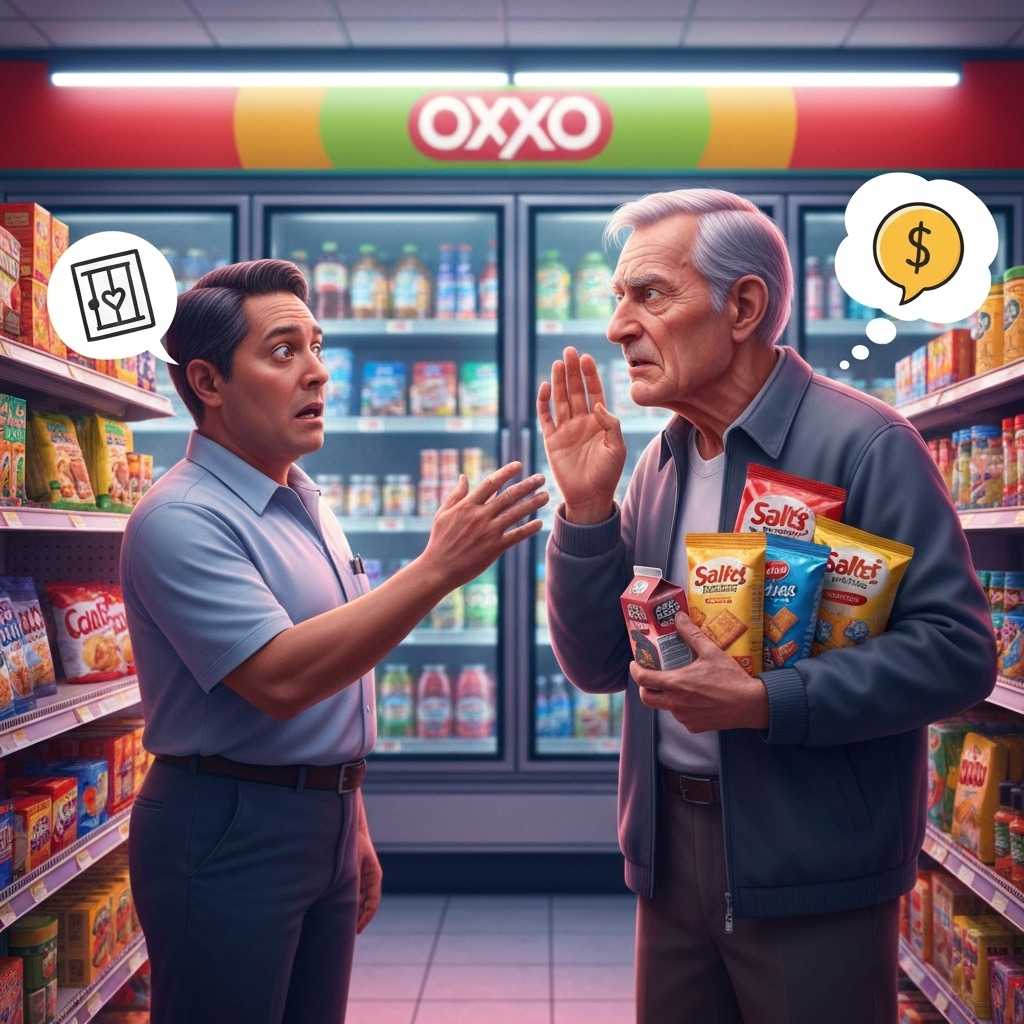 Abuelo roba un súper para ir a la cárcel y ayudar a su nieto