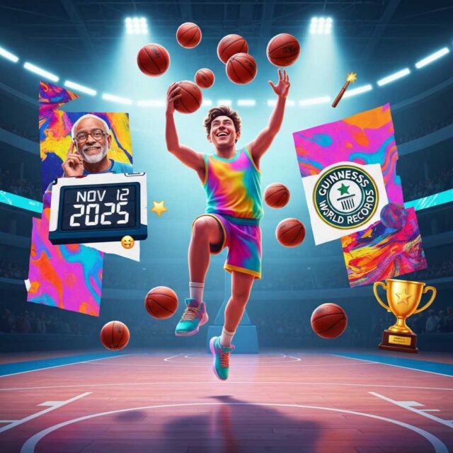 Un estudiante de instituto encesta 31 triples en un minuto y entra en el Guinness