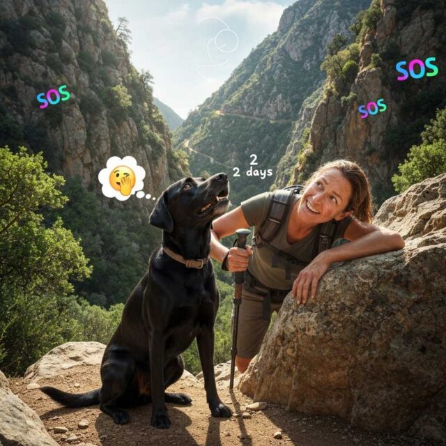Dos días en el barranco: la historia de una abuela y su perro héroe