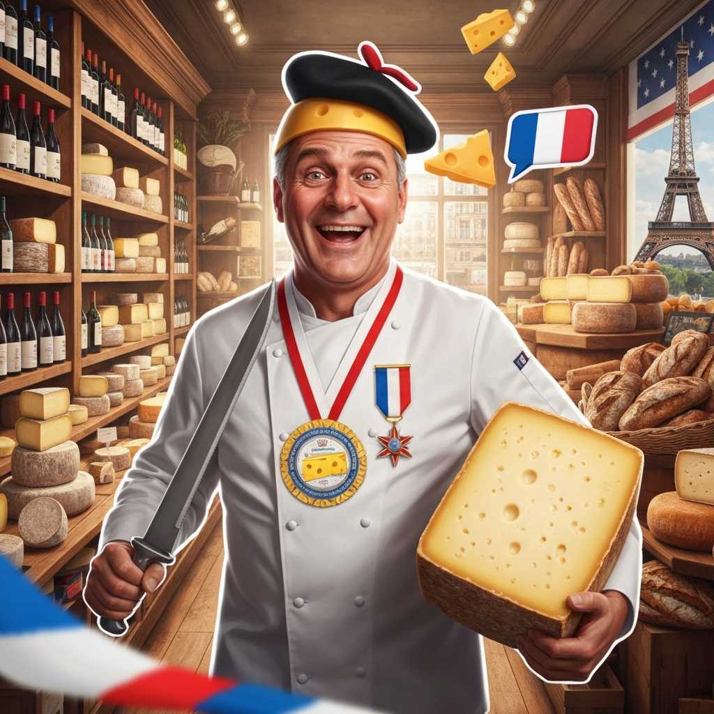 El caballero del queso: un americano recibe la Orden de Mérito Agrícola francesa