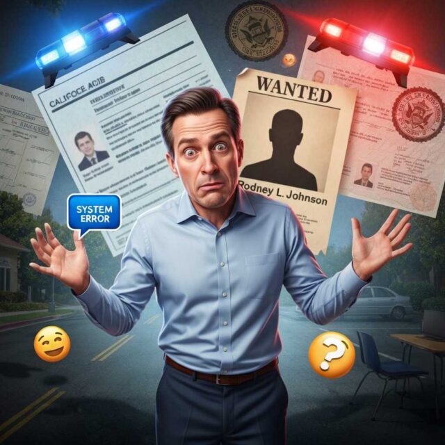 Profesor confundido con convicto: un bucle policial absurdo