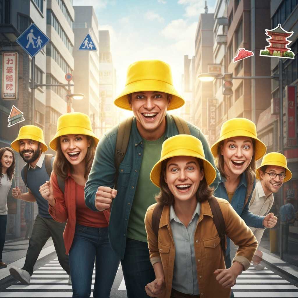 La curiosa tradición japonesa de los sombreros amarillos escolares