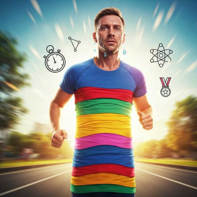 Un semimaratón de récord: 111 camisetas y un hombre