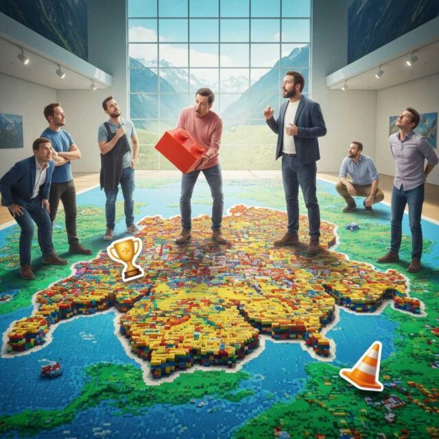 Un mural de LEGO gigante conquista Suiza y rompe un récord mundial