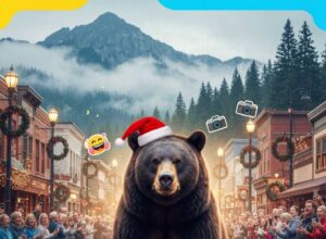 Invitado peludo sorprende en el desfile navideño de Gatlinburg