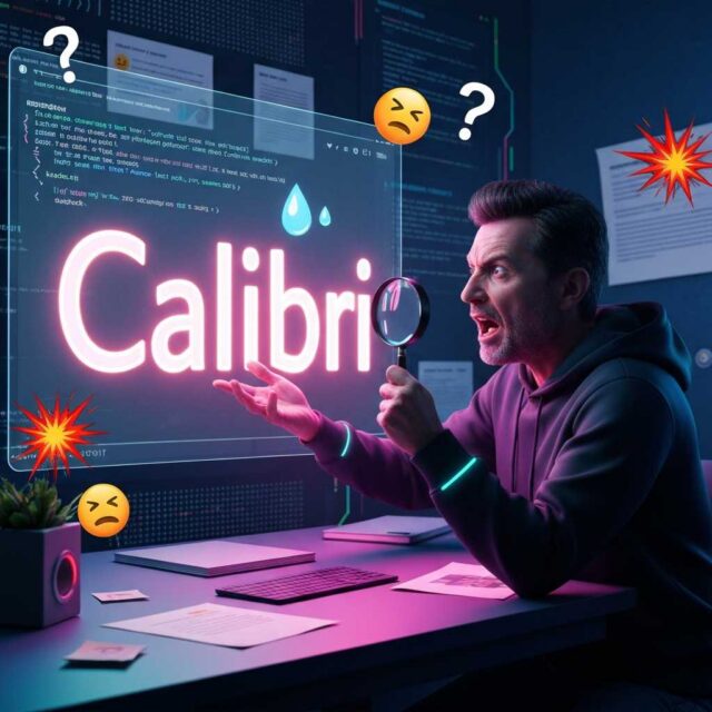 Calibri bajo sospecha: ¿Es la fuente de texto más 'problemática' del momento?