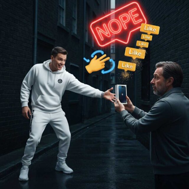 El influencer que regaló móviles a indigentes y luego los recuperó para el postureo definitivo
