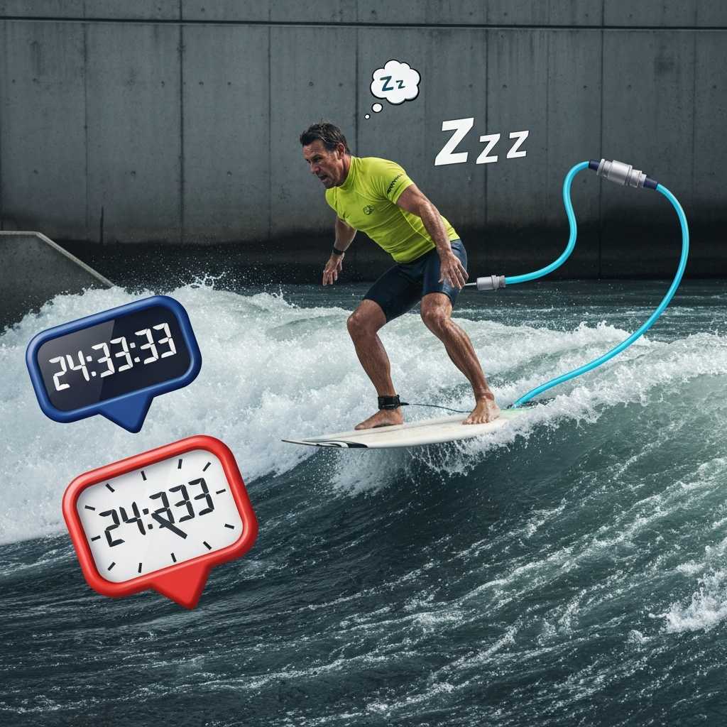 El surfista austriaco que batió un récord mundial estando prácticamente quieto