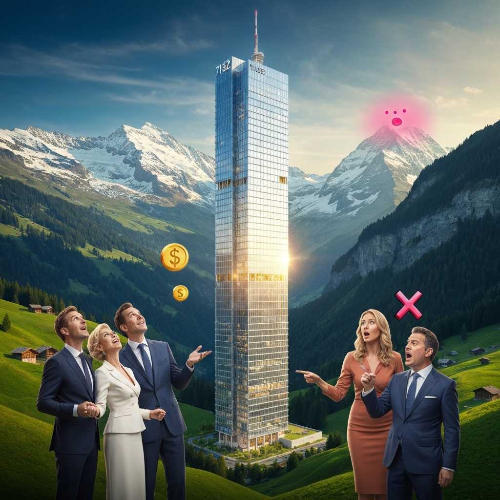 Un rascacielos de lujo aterriza en los Alpes Suizos y revoluciona Vals