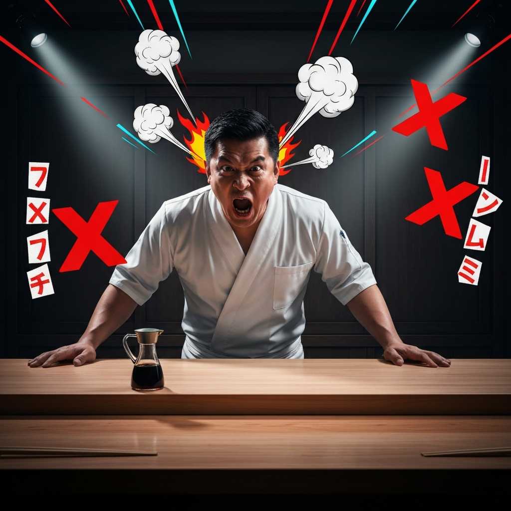 El chef que se enfurece si le pides más salsa de soja