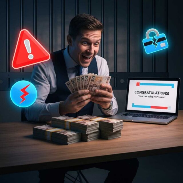 El sueldo del futuro te lo paga un criminal para que laves dinero El sueldo del futuro te lo paga un criminal para que laves dinero