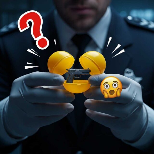 El pistolón de bolsillo que venía de regalo en un Huevo Kinder y alucina a la policía