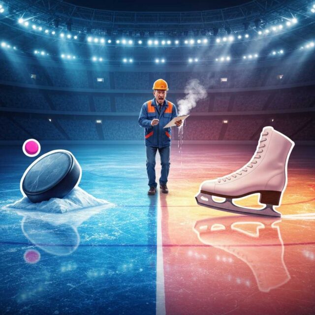 El hielo olímpico que tiene doble personalidad