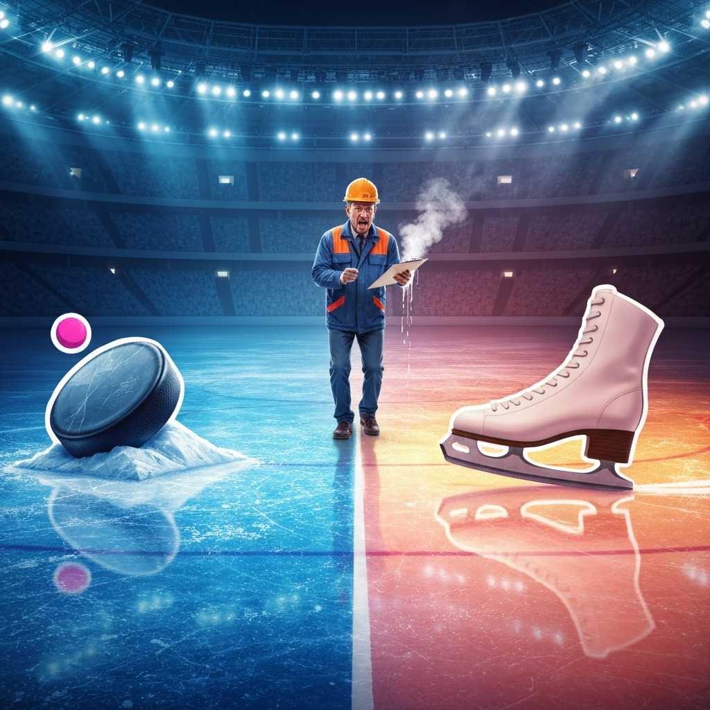 El hielo olímpico que tiene doble personalidad