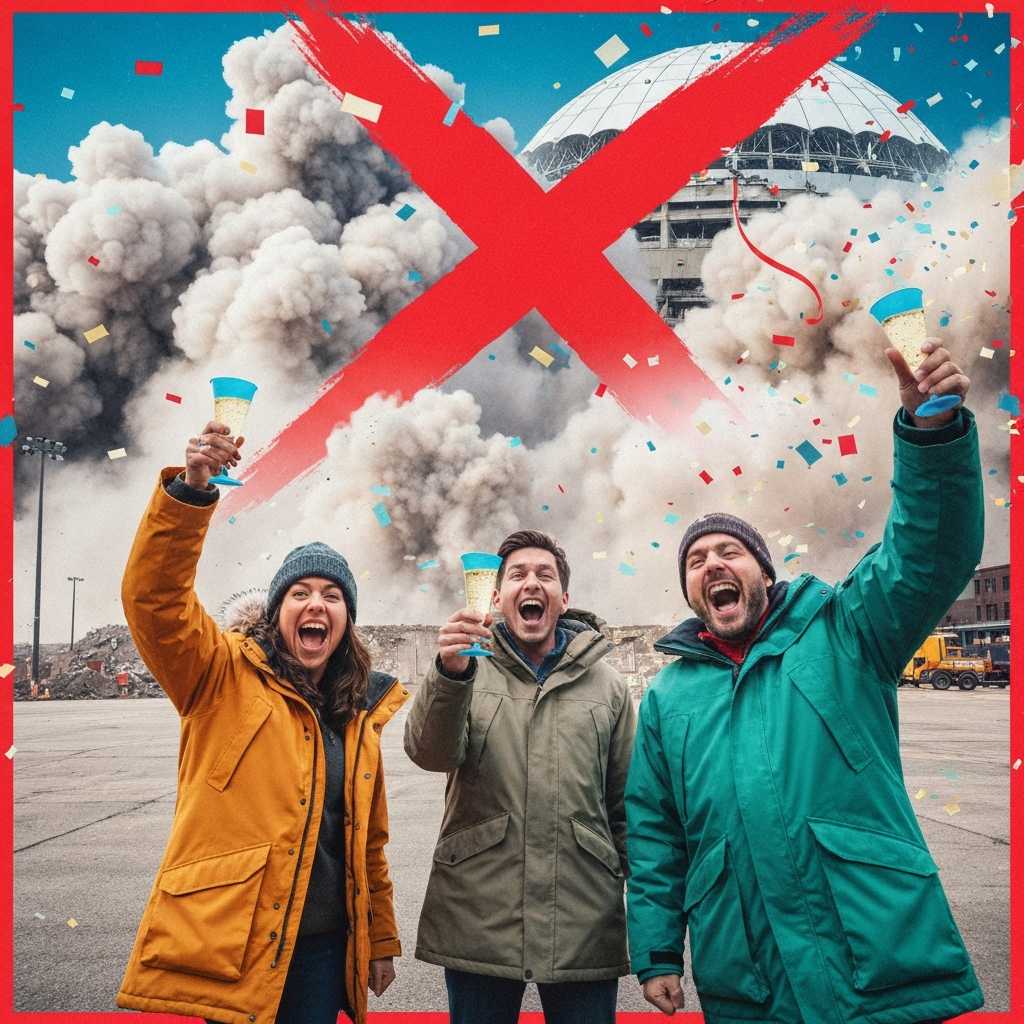 Minneapolis festeja la desaparición de su estadio más odiado