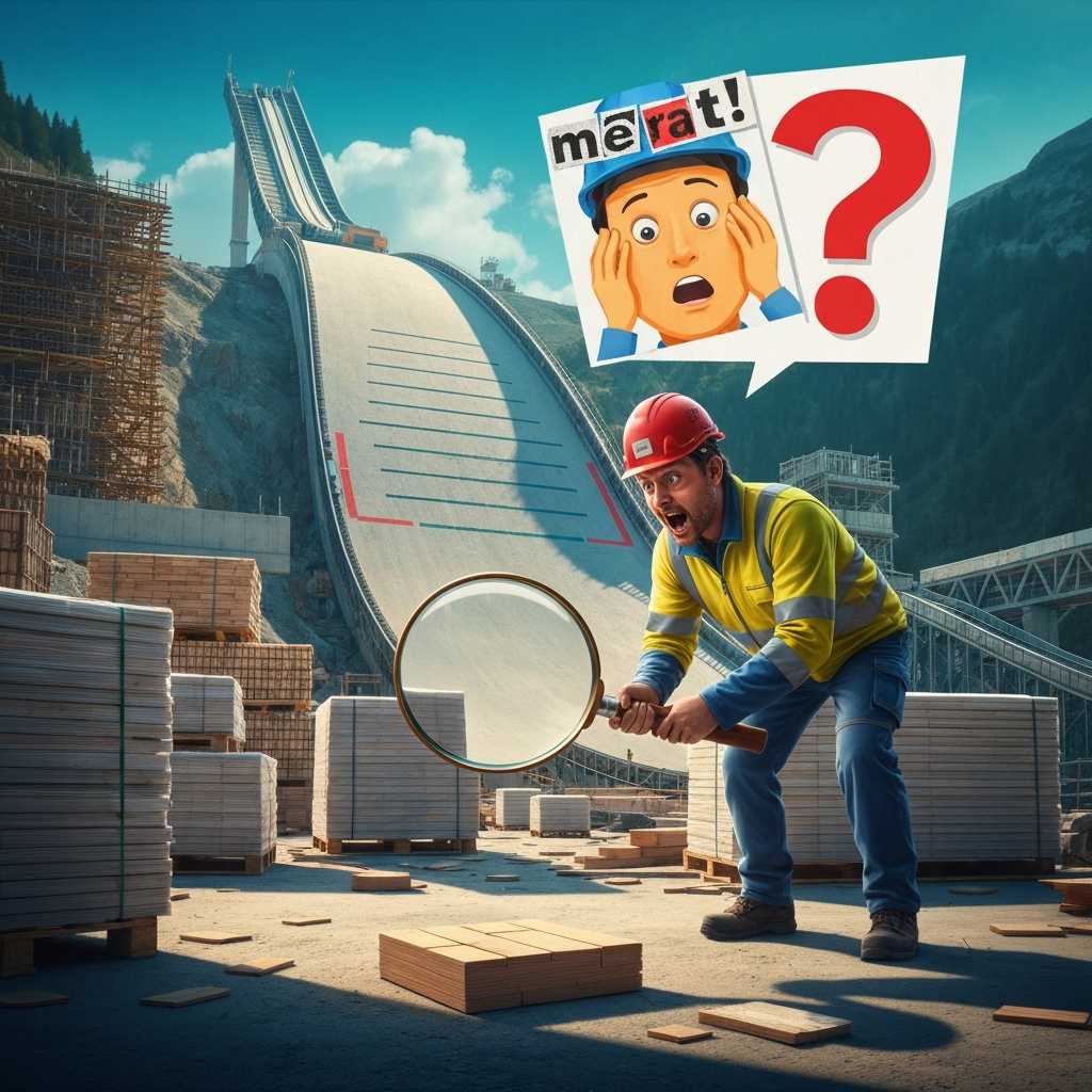 El trampolín de salto de esquí olímpico, golpeado por el 'problema del pene'