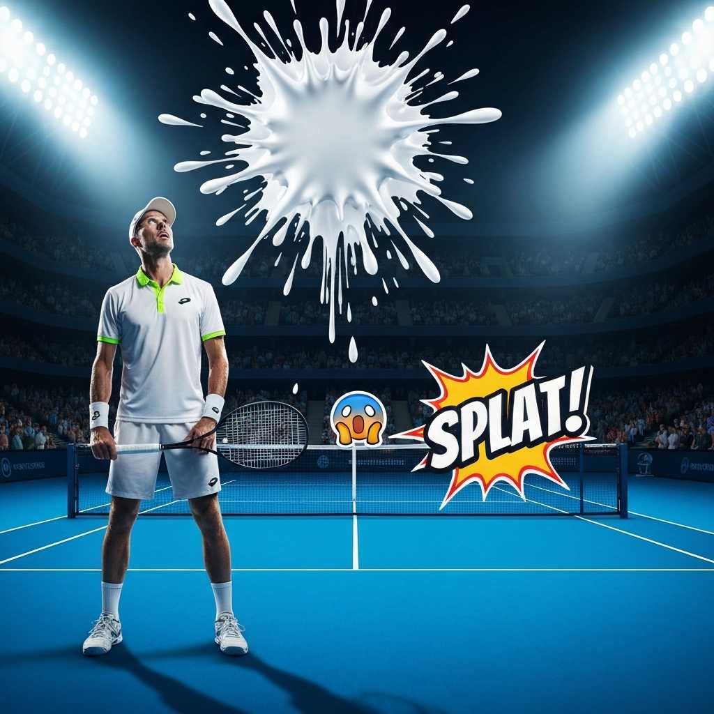 Torneo de tenis India Open interrumpido por el ataque aéreo de las aves