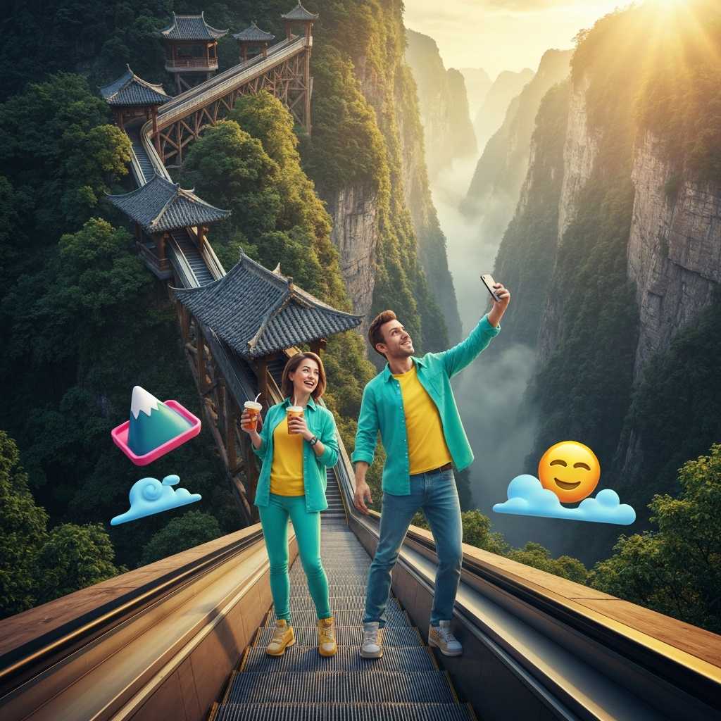 China se toma muy en serio lo de no cansarse al subir a la montaña