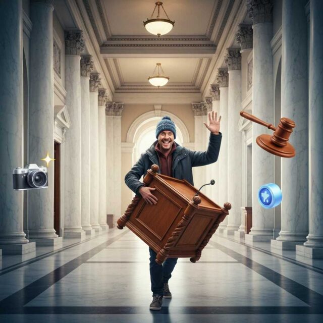 El turista del Capitolio que se llevó el atril de Pelosi de recuerdo ya tiene condena