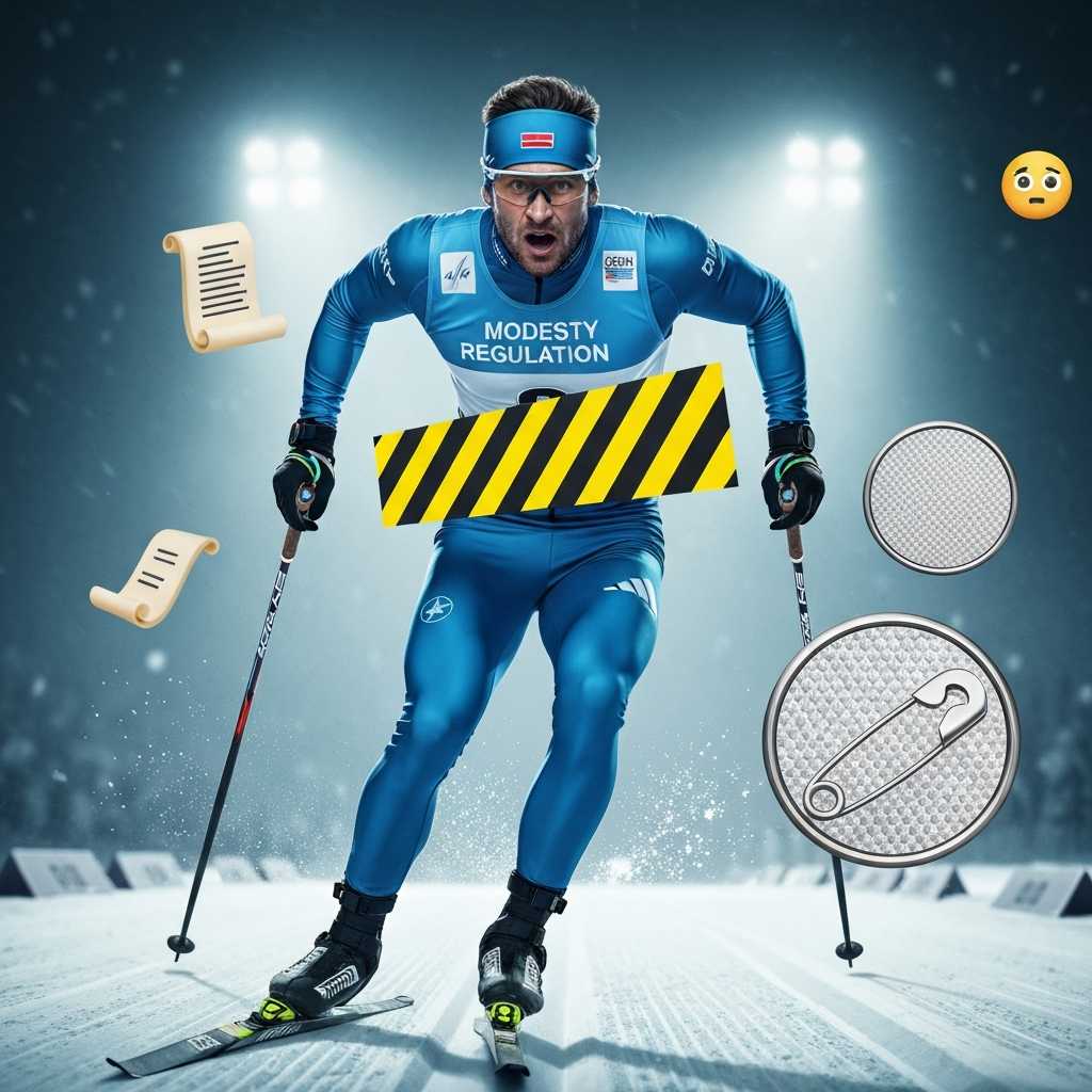 La Federación de Esquí investigó los uniformes de lycra por mostrar demasiado 'paquete'