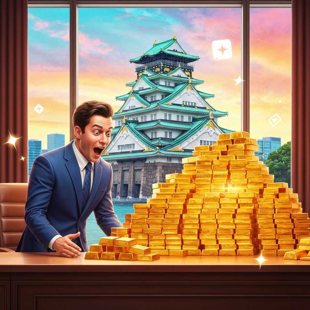 Un misterioso filántropo entrega tres millones en oro para restaurar el castillo de Osaka