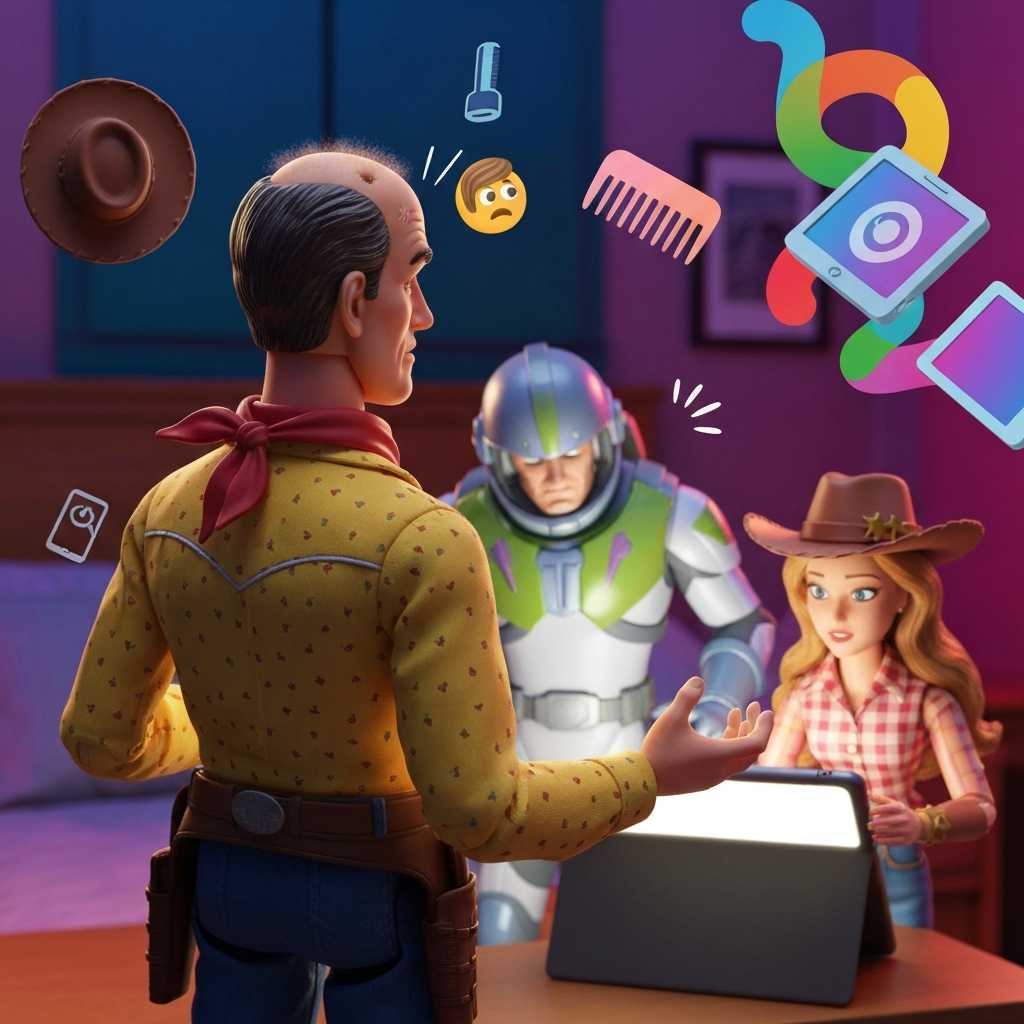 Woody se queda calvo en el primer vistazo oficial de Toy Story 5