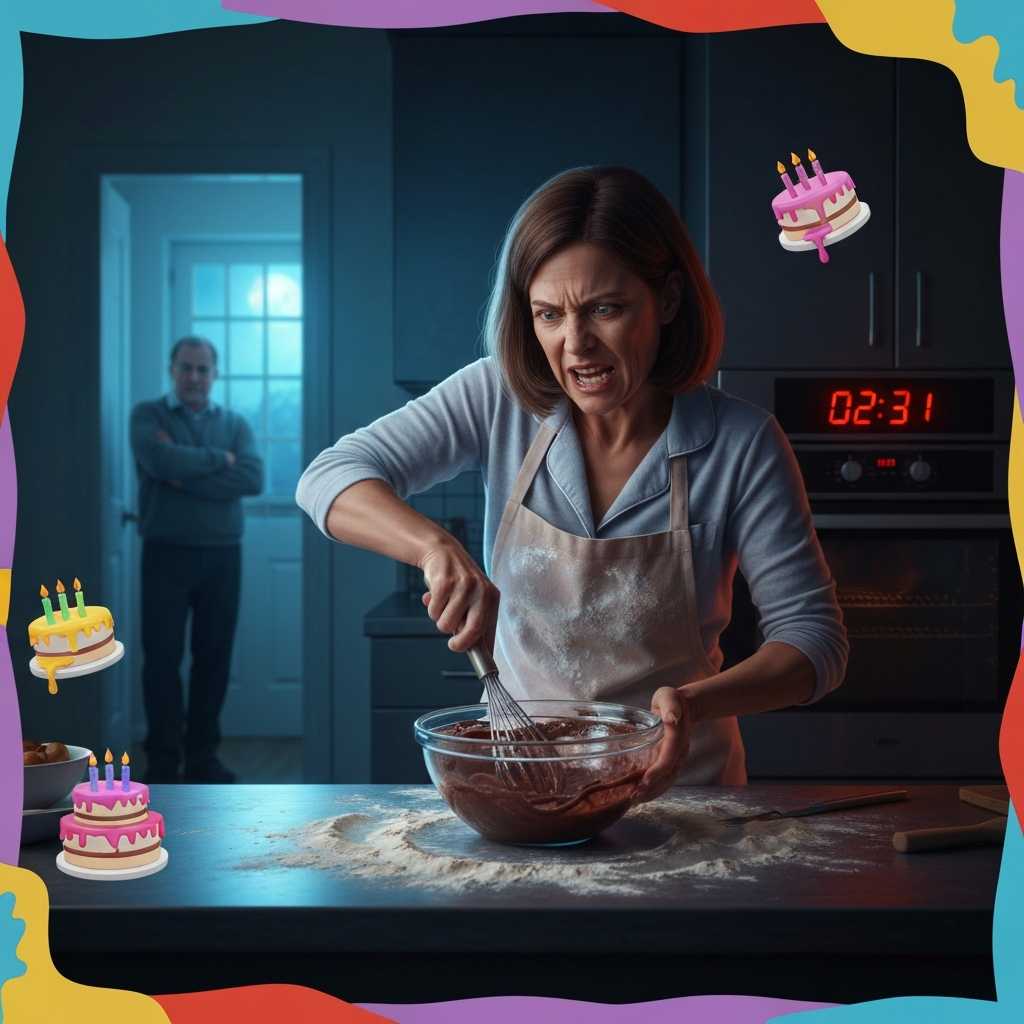 El marido que olvidó el cumpleaños de su mujer y la obligó a hacerse su propia tarta a las dos de la mañana