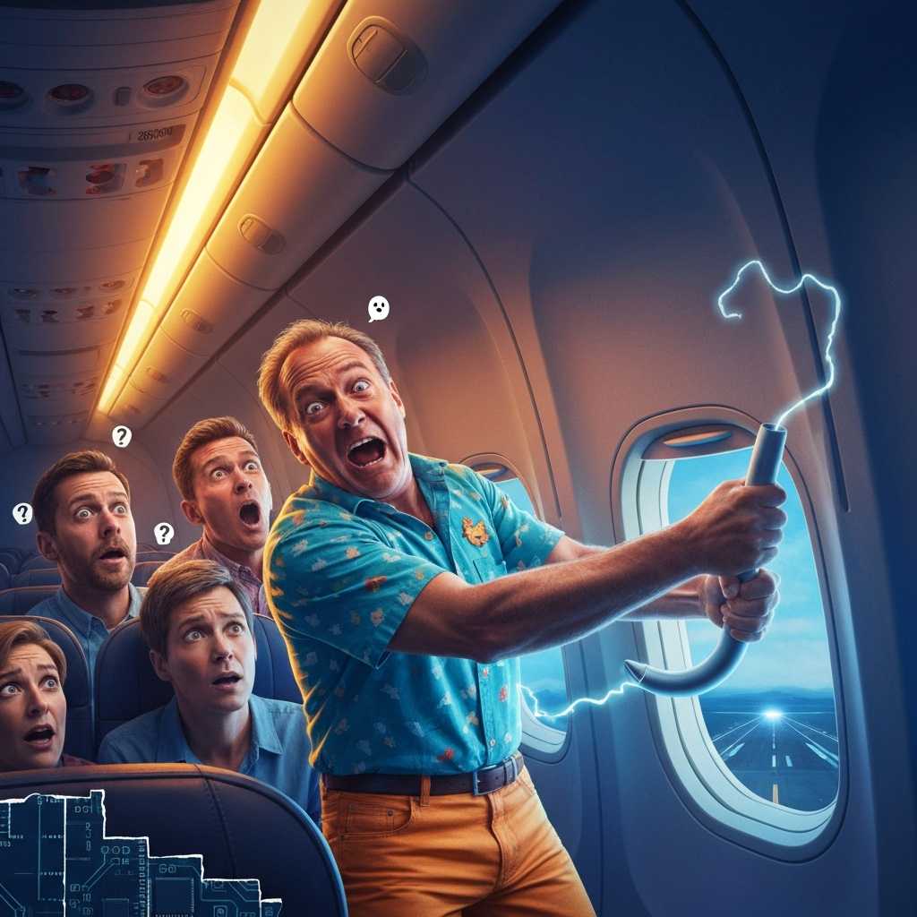 Un pasajero intenta abrir la puerta de emergencia de un avión alegando estar poseído por un fantasma