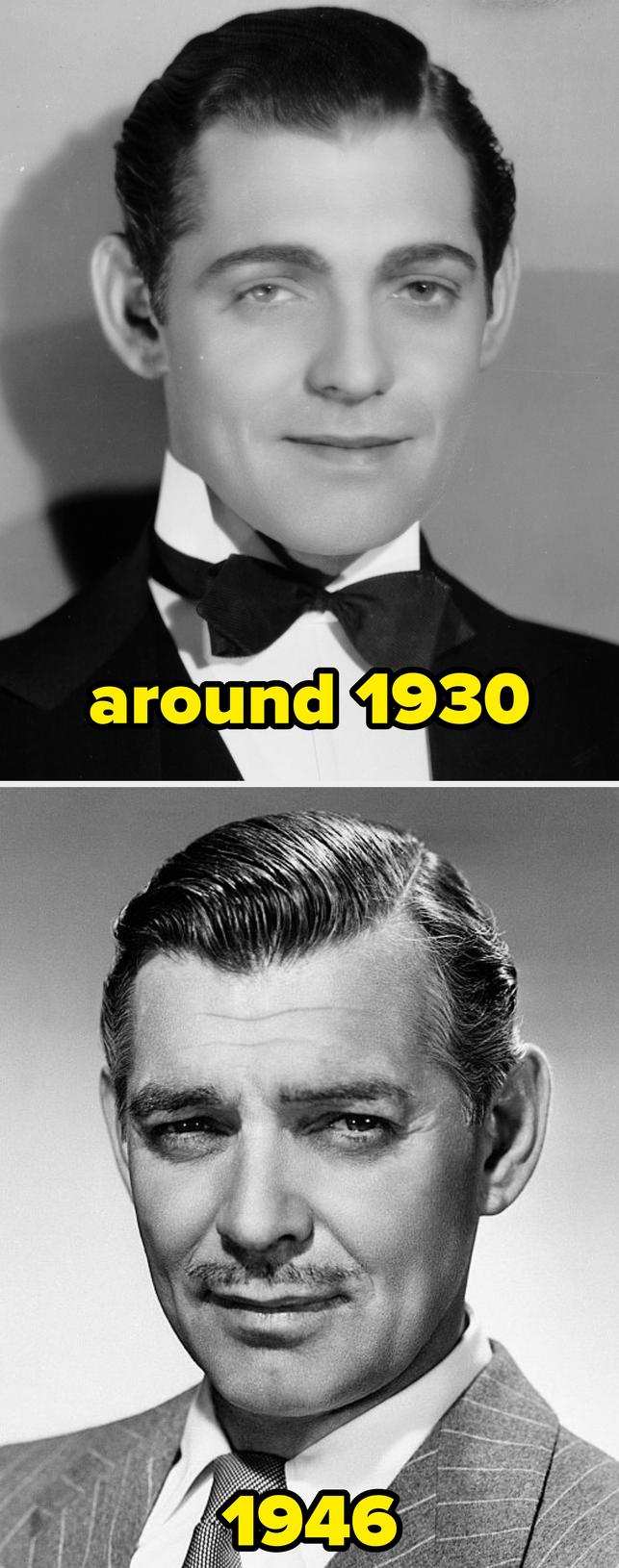 Clark Gable antes y después
