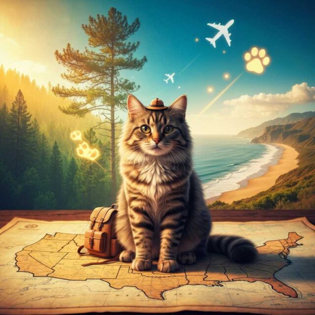 El gato que desapareció en Georgia y apareció en California siete años después