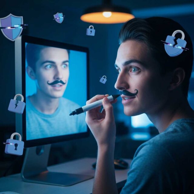 Los niños británicos burlan los estrictos controles de edad de internet pintándose un bigote falso Los niños británicos burlan los estrictos controles de edad de internet pintándose un bigote falso