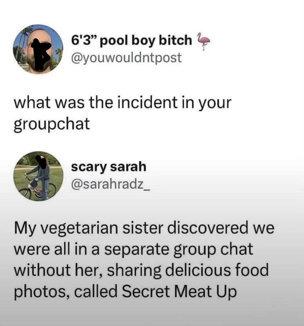Chat de grupo Secret Meat Up