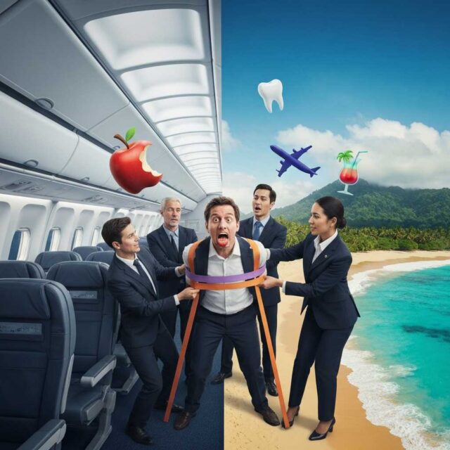 Un vuelo a Dallas acaba en Tahití tras el ataque de un pasajero que mordió a un azafato Un vuelo a Dallas acaba en Tahití tras el ataque de un pasajero que mordió a un azafato