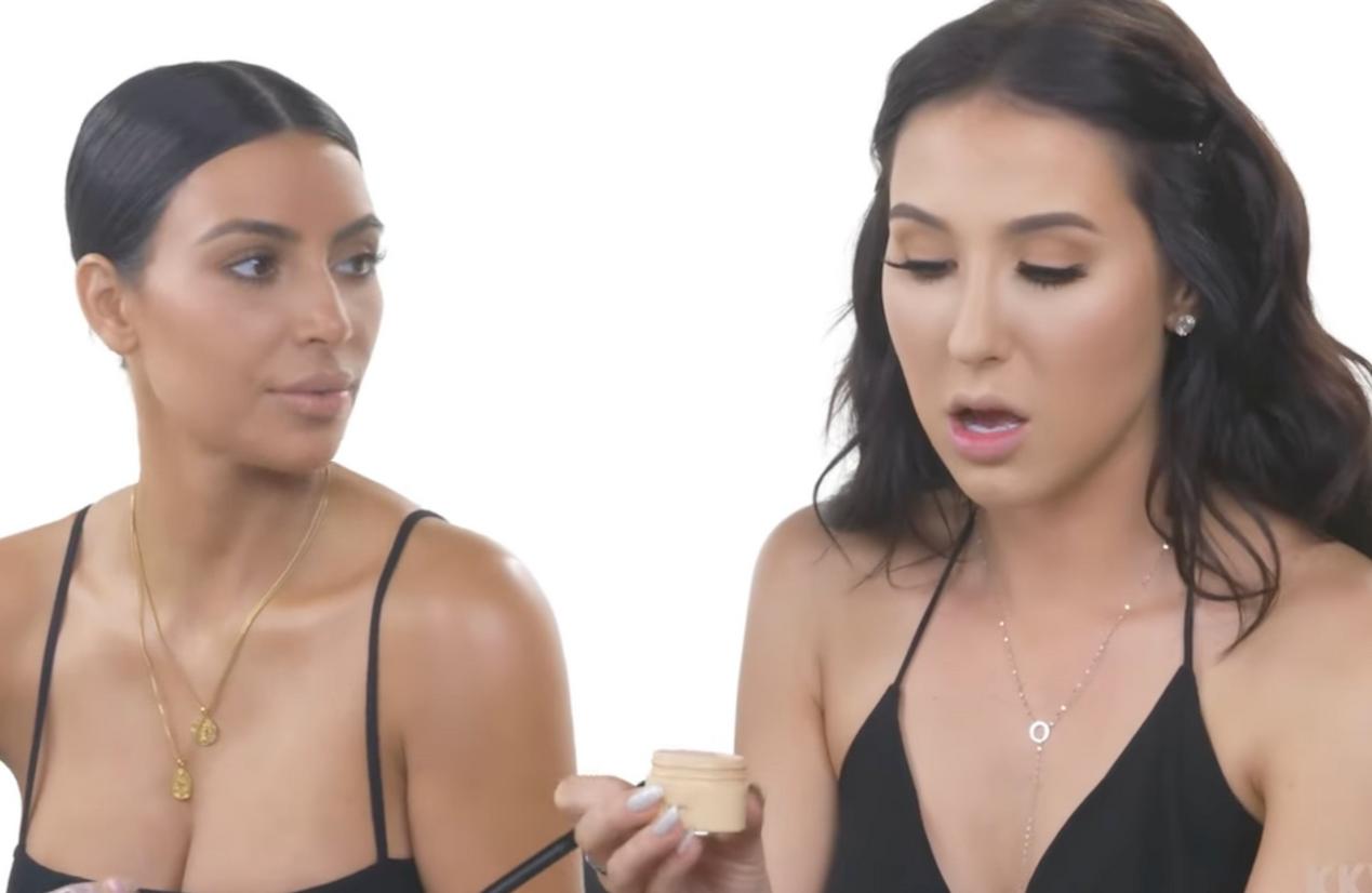 Jaclyn Hill maquillando a Kim Kardashian